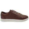 Man Board Shoes Classic PU Leather Shoes Street Walking Trainers Brown
