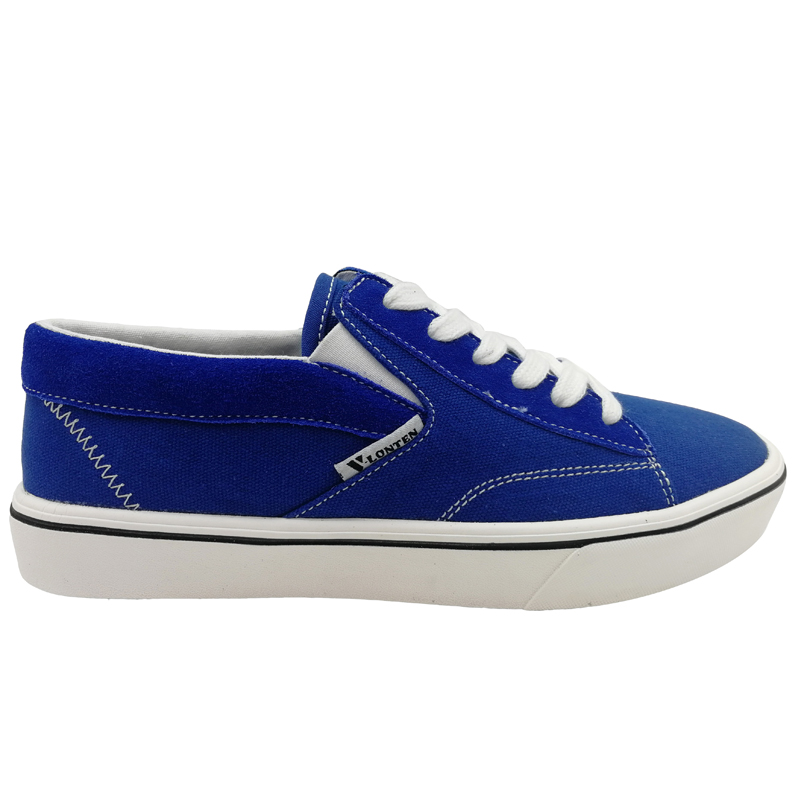 Man Casual Shoes Canvas Street Walking Trainers Royal