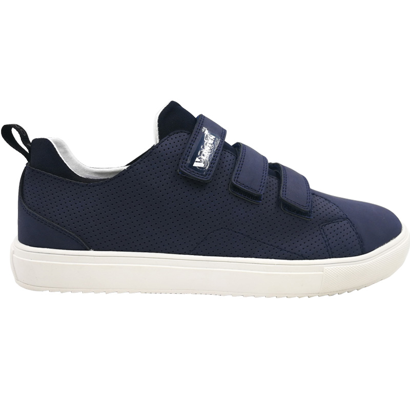 Man Board Shoes High Quality Breathable Comfortable Velcro Shoes Navy
