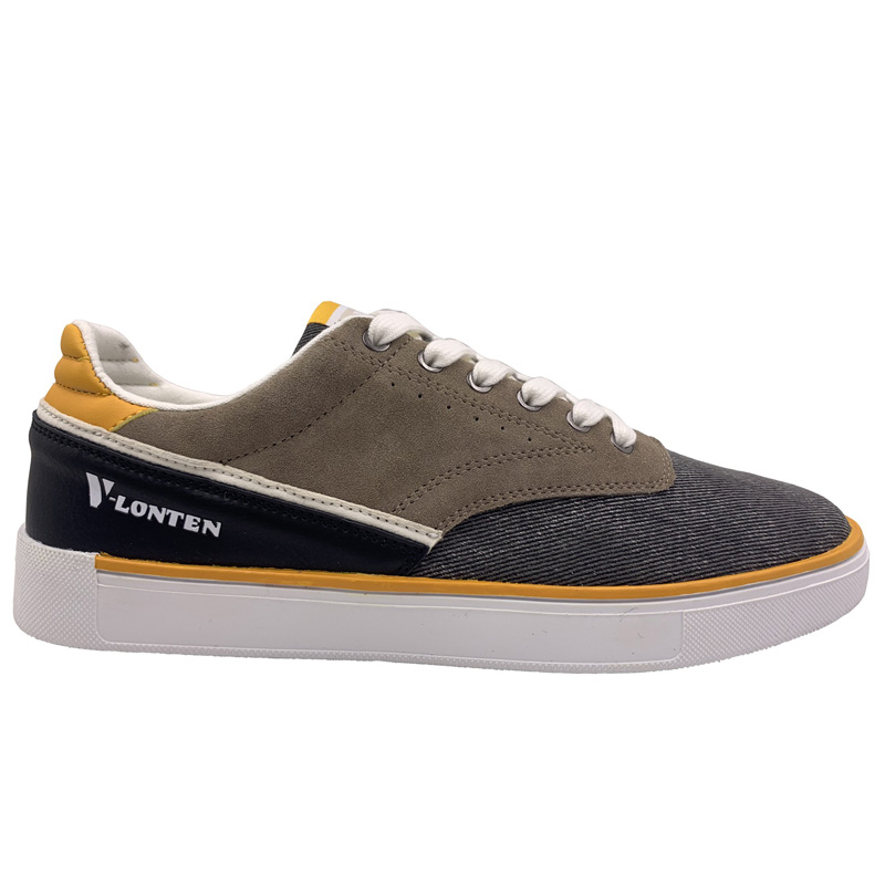 Man Board Shoes Casual Canvas Shoes Stylish Uomo Footwear Navy Yellow