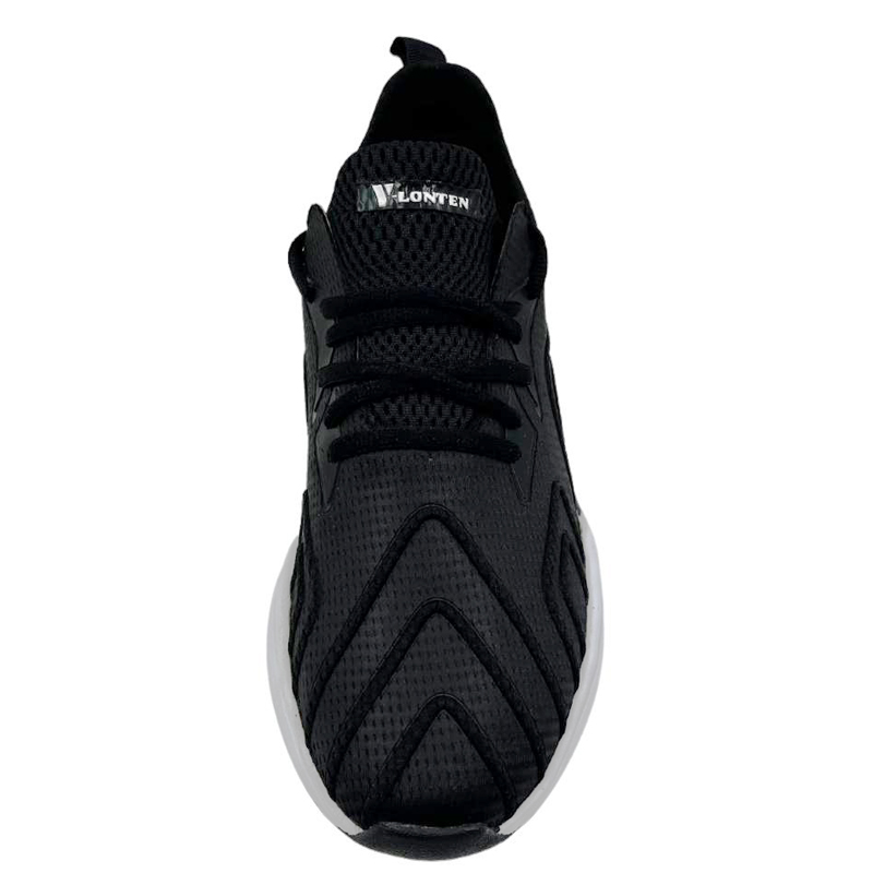 Man Sport Shoes Air Monarch Shock Absorbing Plain Cicada Wing Basketball Shoes Black