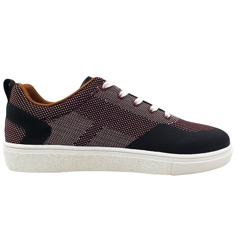 Man Board Shoes Knitted Shoes Fashion Designer Trainers Burgundy