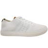 Man Board Shoes Knitted Shoes Breathable Low Top Shoes White