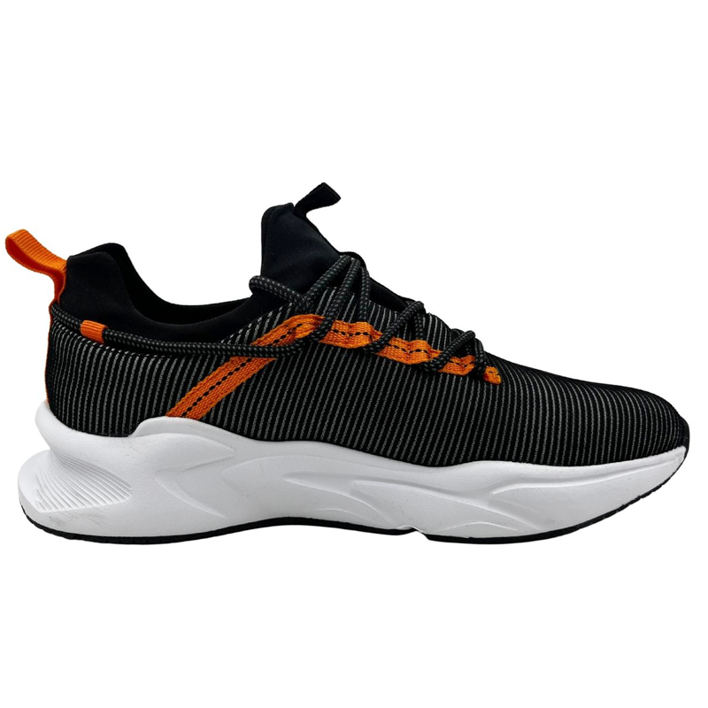 Man Sport Shoes ENZO Shock Absorbing Cicada Wing Basketball Shoes Black