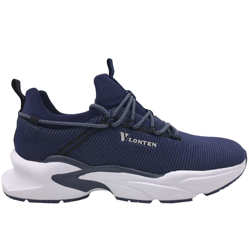 Man Sport Shoes ENZO Shock Absorbing Cicada Wing Basketball Shoes Navy