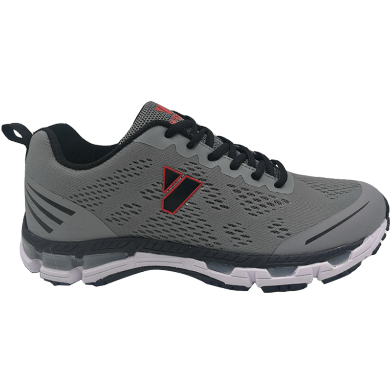Man Sport Shoes Customized Anti Slip Light Weight Trail Running Footwear Light Grey