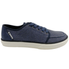 Man Casual Shoes Low Top Canvas Trainers Blue