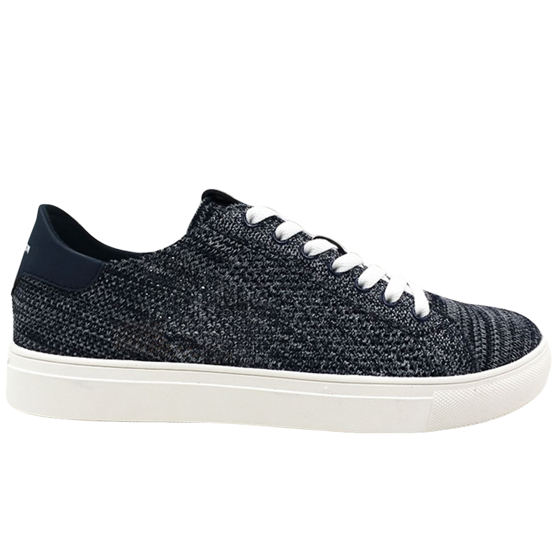Man Board Shoes Knitted Shoes Low Top Breathable Footwear Navy