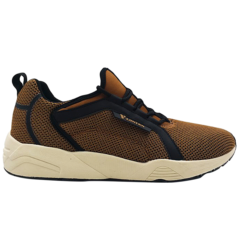 Man Sneaker Shoes Casual Breathable Walking Trainers Brown