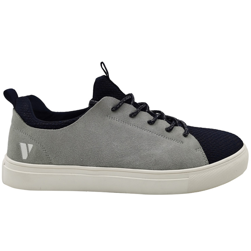 Man Board Shoes Casual Knitted Suede Shoes UOMO Footwear Grey