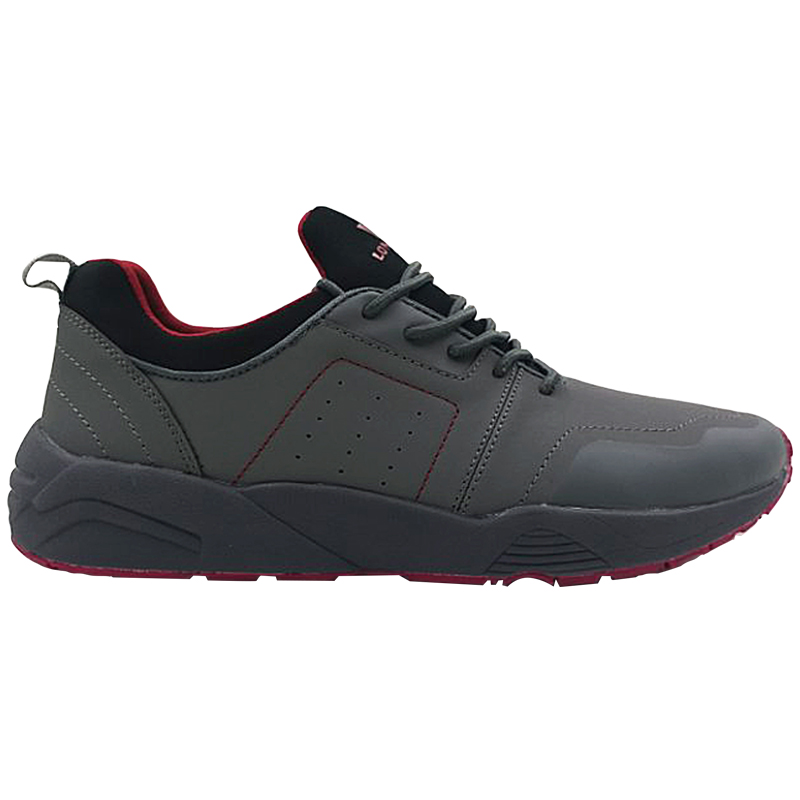 Man Sneaker Shoes Classic High Quality PU Leather Footwear Grey